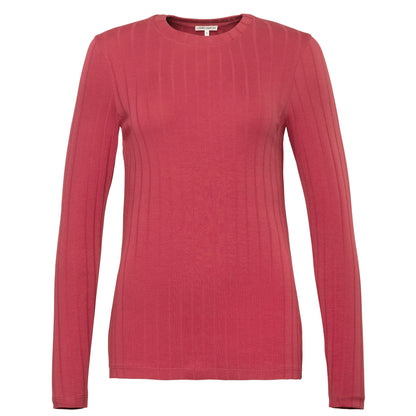 Organic Cotton Ribbed Long Sleeve T-Shirt – Womens
