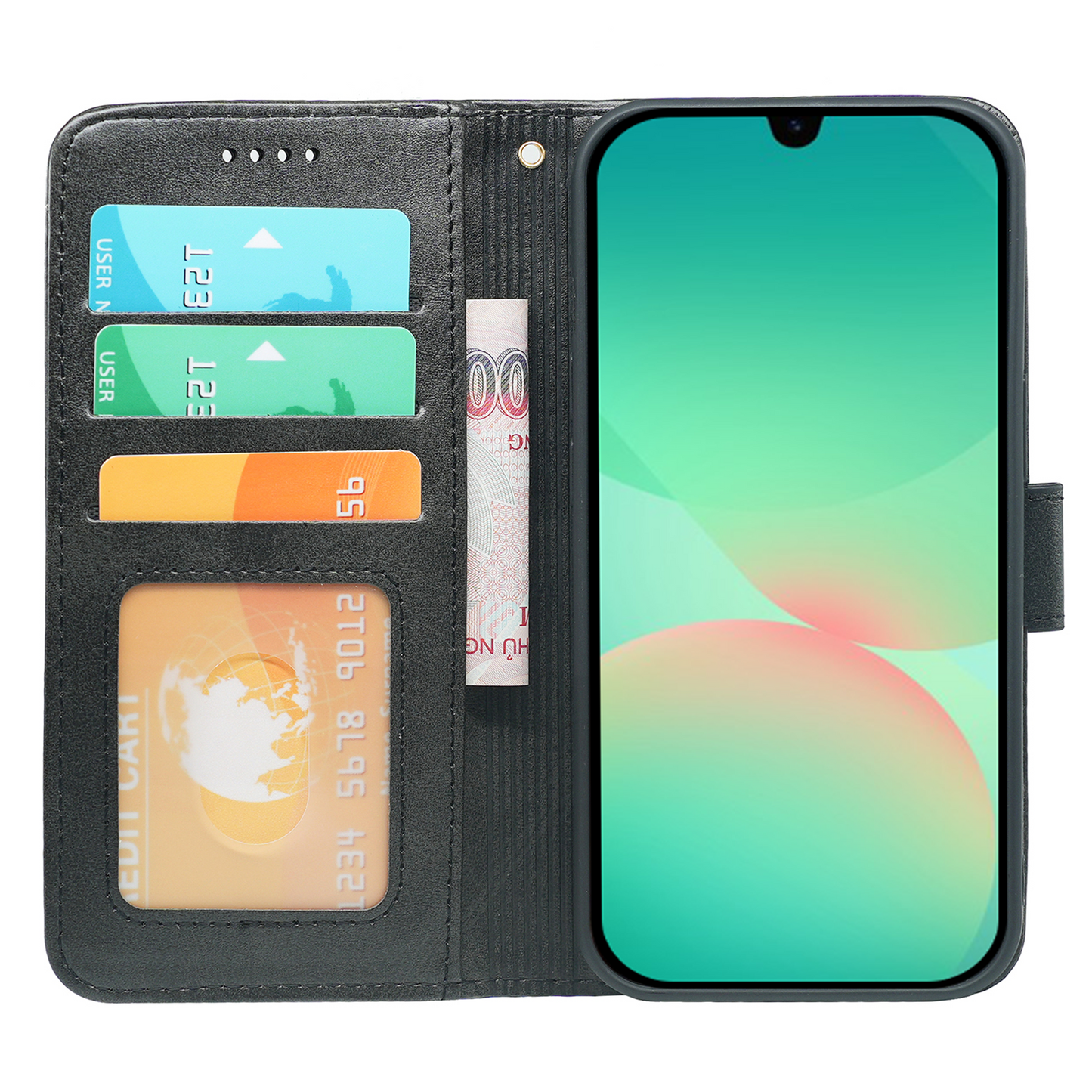 Samsung Galaxy A26 Book Flip Case Leather Wallet