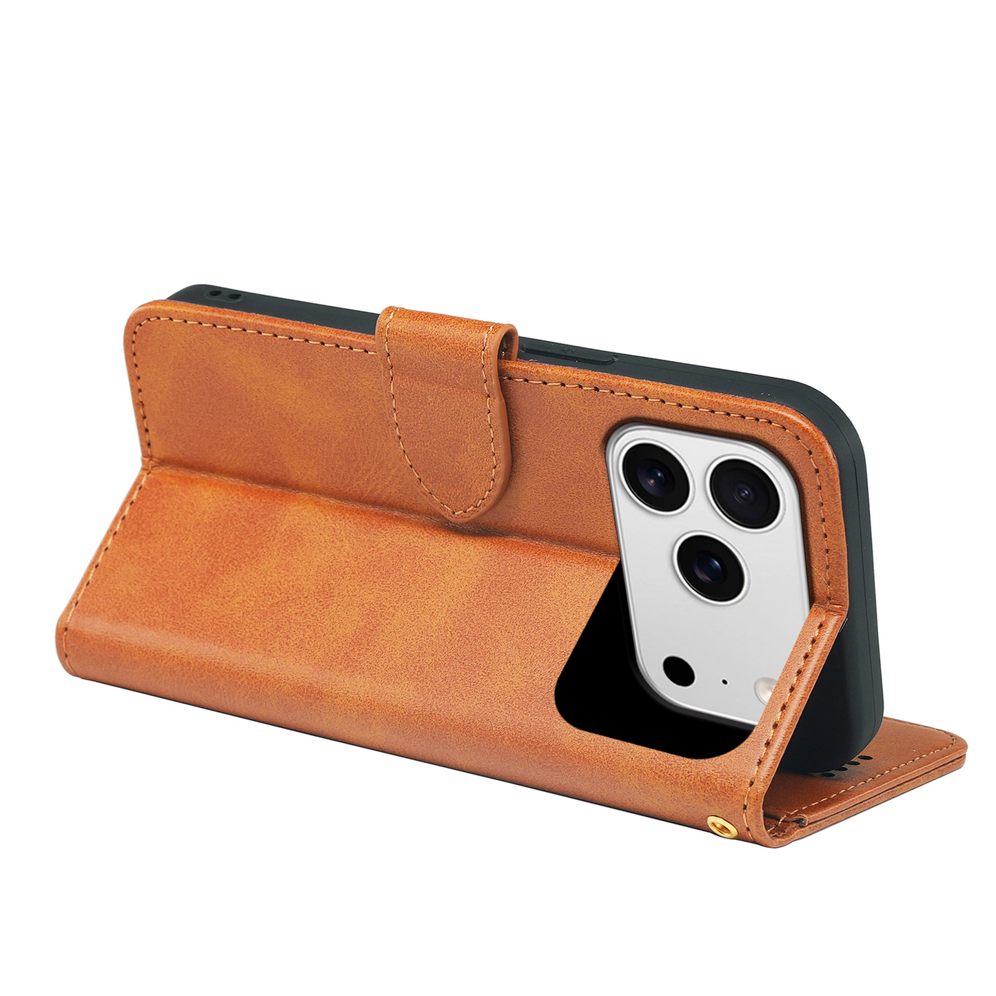 iPhone 17 Series Book Flip Case Leather Wallet