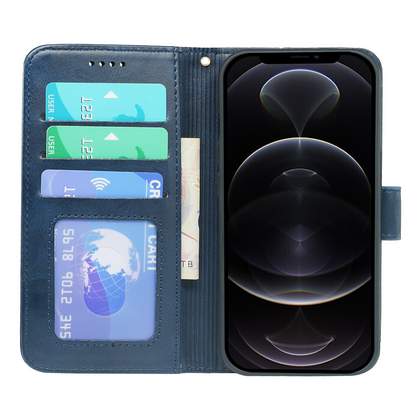 iPhone 14 Series Book Flip Case Leather Wallet