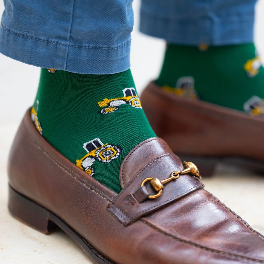 Tractor Bamboo Socks – Comfort Cuff