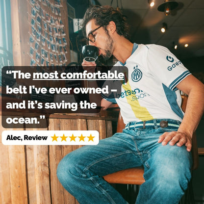 The World’s First Recycled Woven Belt – Ocean Plastic