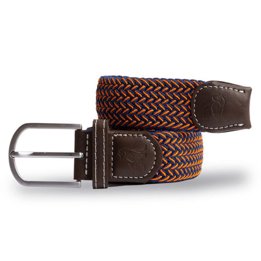 Swole Panda Recycled Woven Belt in Orange Fine Weave
