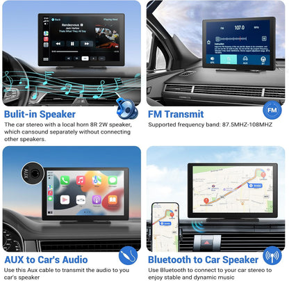 SmartDash™ CarPlay Tablet 7" - Wireless Display with GPS & Bluetooth
