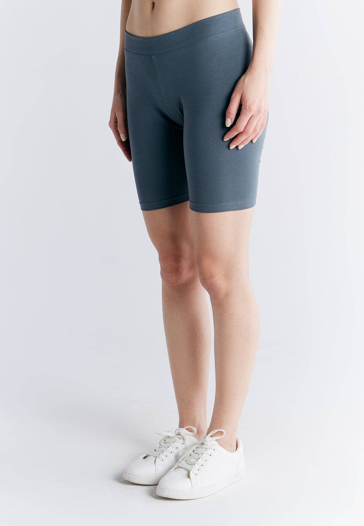Organic High-Waisted Stretch Shorts for Women