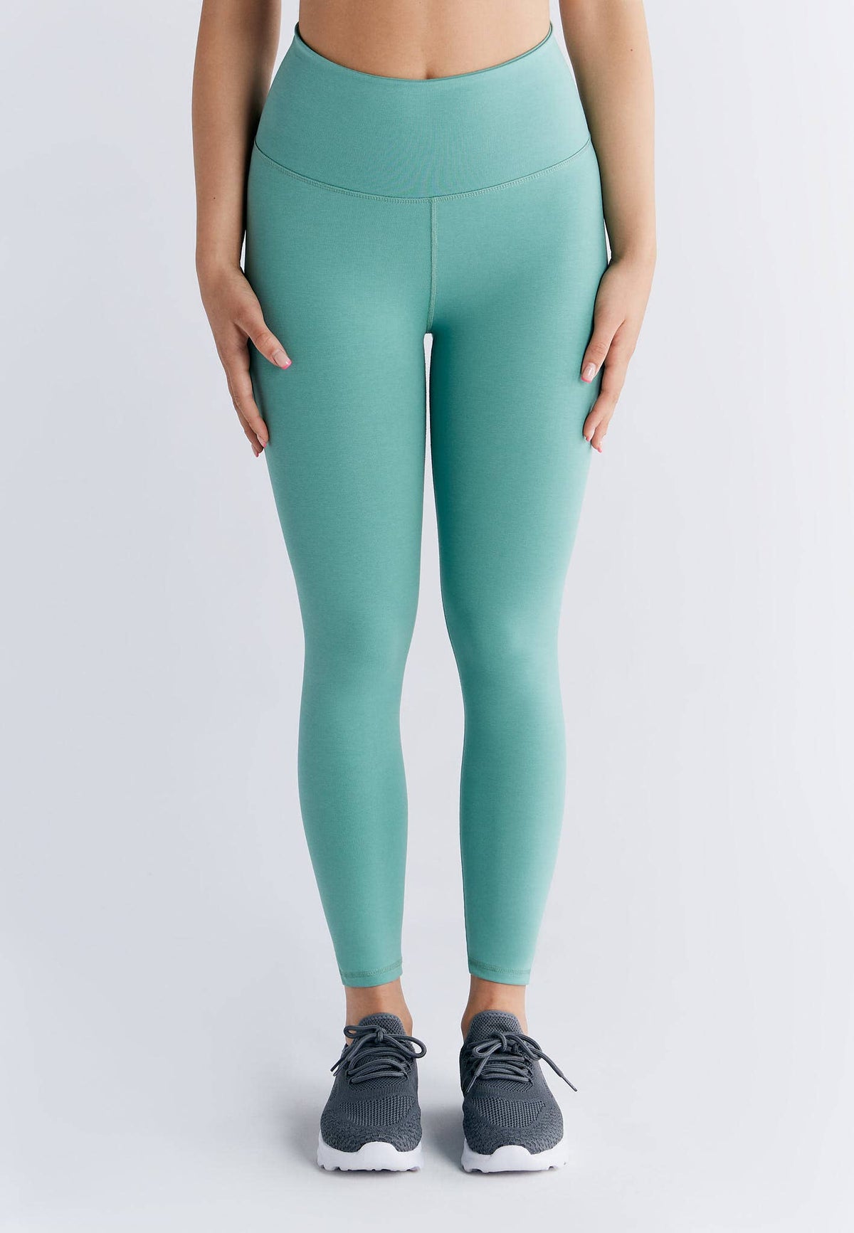 Earth Wardrobe Organic Cotton High-Rise 7/8 Stretch Leggings: Womens