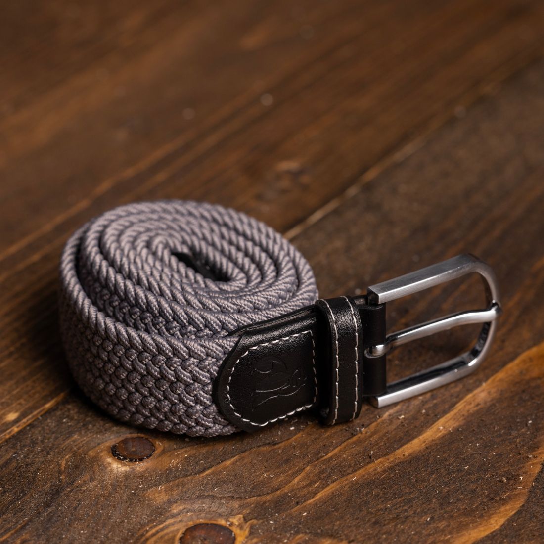 Swole Panda Woven Belt in Grey