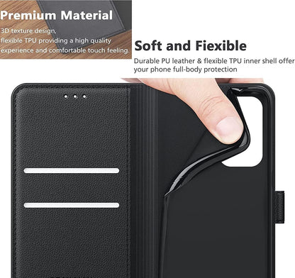 Samsung Galaxy A22 5G Book Flip Case Leather Wallet