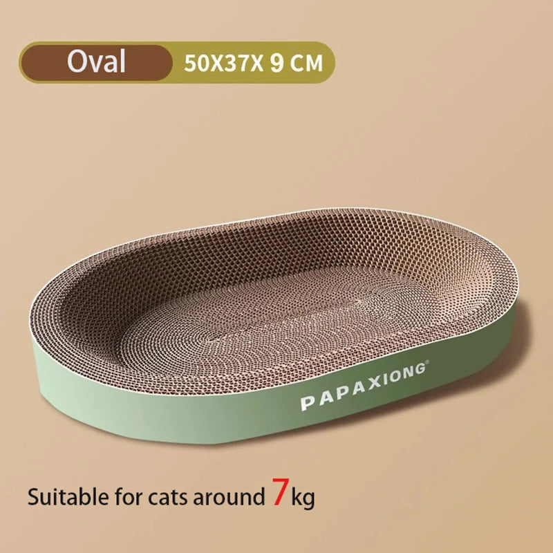 Cat Scratcher and Bed - Round Oval Design