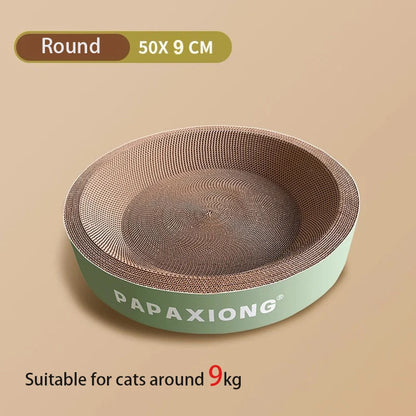 Cat Scratcher and Bed - Round Oval Design - Bascora