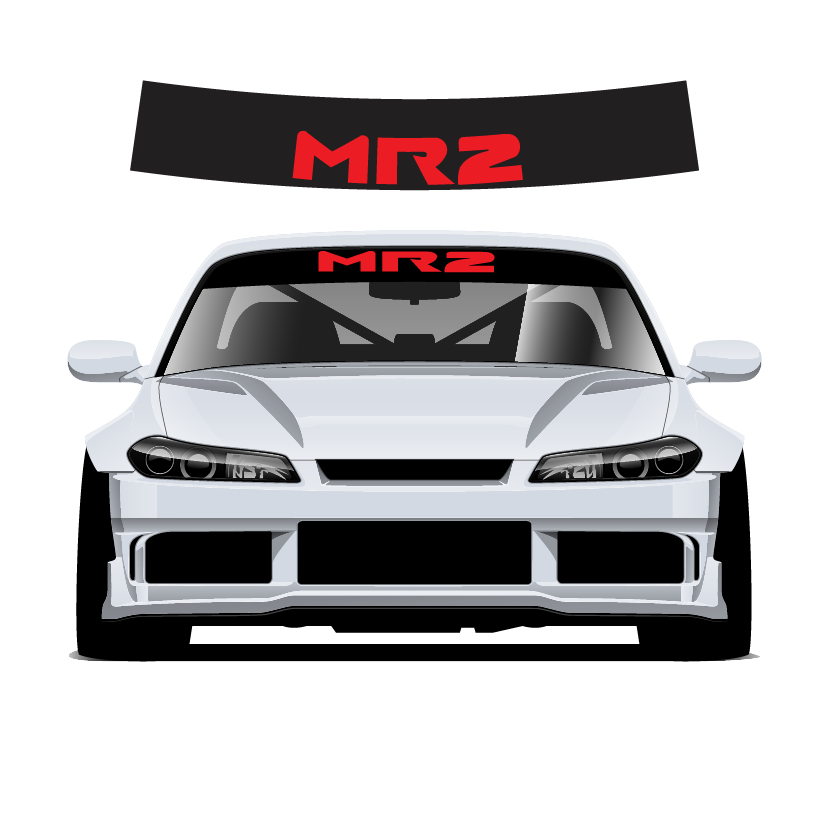 MR2 v3 Custom Vinyl Sunstrip - Universal Fit 140cm/150cm/160cm