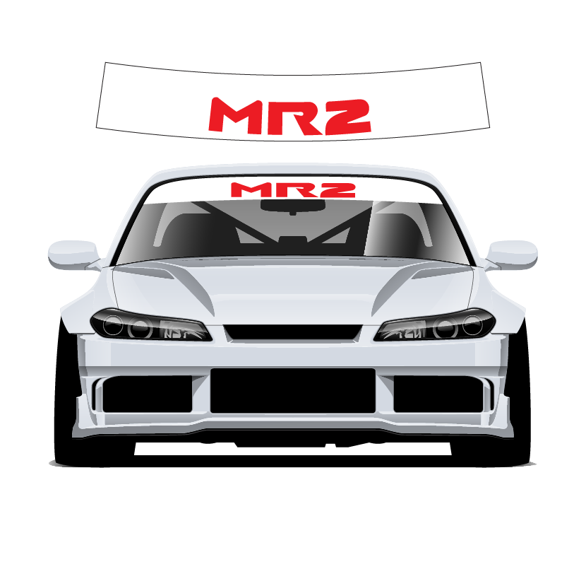 MR2 v3 Custom Vinyl Sunstrip - Universal Fit 140cm/150cm/160cm