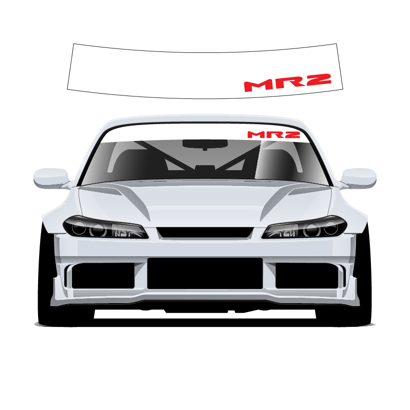MR2 Custom Vinyl Sunstrip - Universal Fit 140cm 150cm 160cm