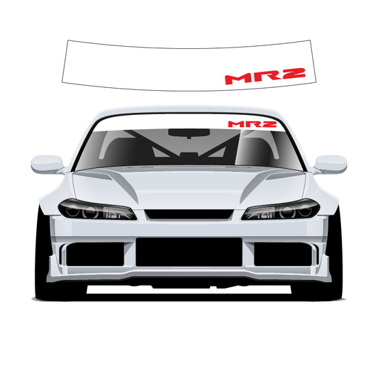 MR2 Custom Vinyl Sunstrip - Universal Fit 140cm 150cm 160cm