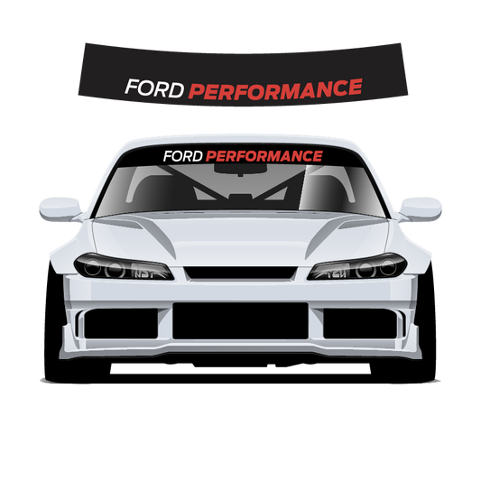 Ford Performance car decal on a white background