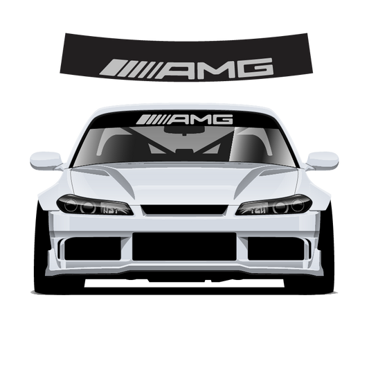 AMG car decal on a white background