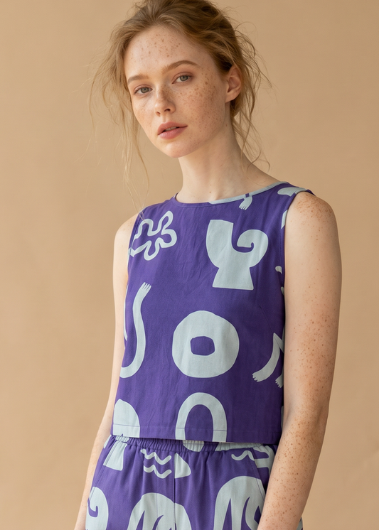 Organic Cotton & Linen Two-Way Tank