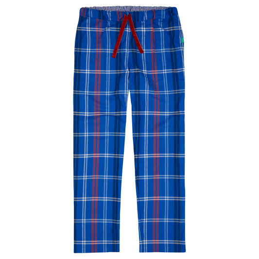 Loungers Women's Organic Brushed Cotton Blue Whale Trousers