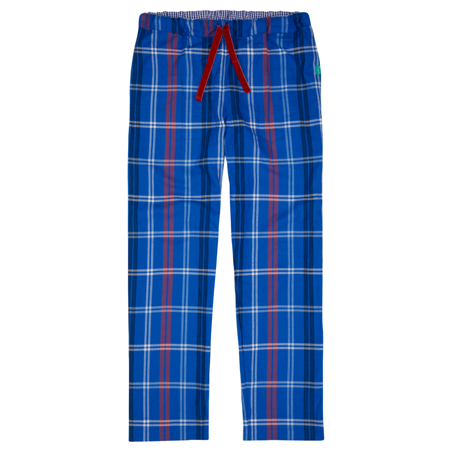 Loungers Women's Organic Brushed Cotton Blue Whale Trousers