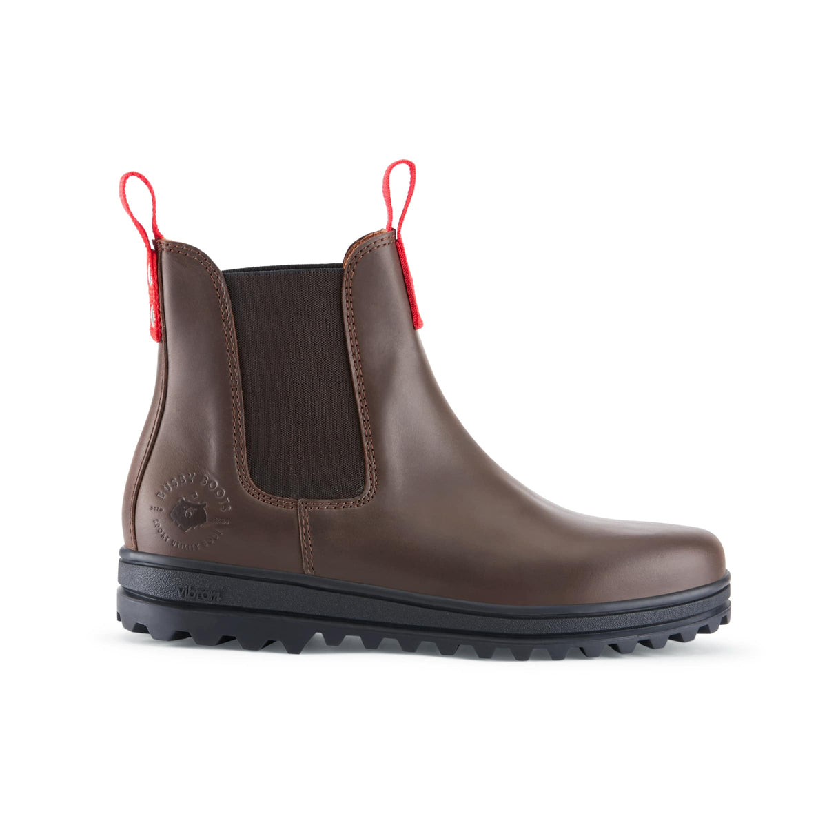 Busby Women's Brown Leather Winter Chelsea Boots