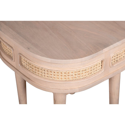 Chester Cane and Wood Bedside Table