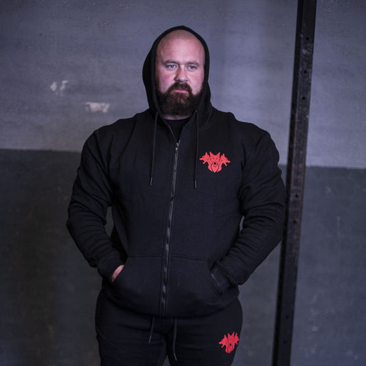 CORE Zip-Up Hoodie – Black