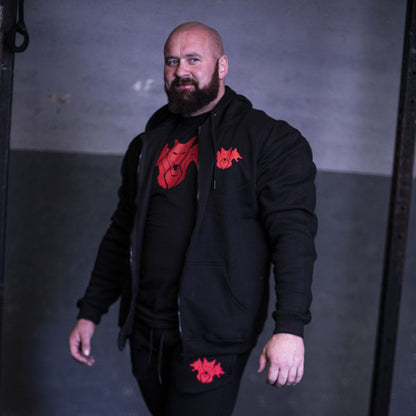 CORE Zip-Up Hoodie – Black