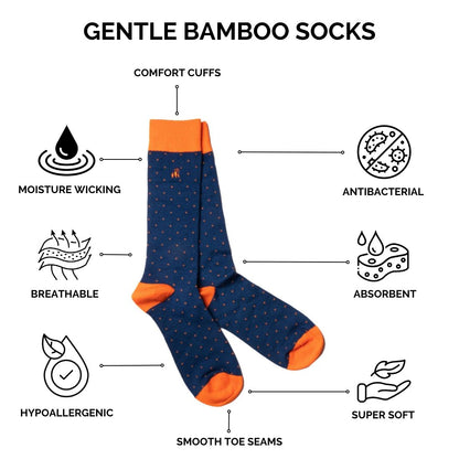 Tractor Bamboo Socks – Comfort Cuff