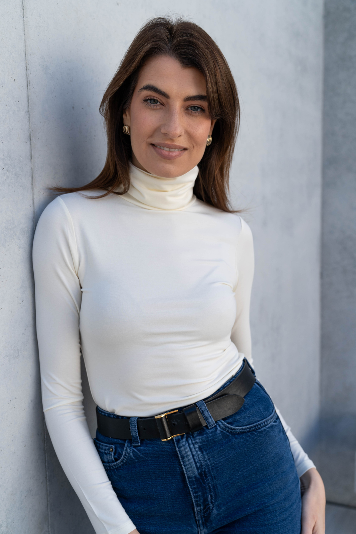 Lavender Hill Clothing Roll Neck Top in TENCEL™ Micro Modal