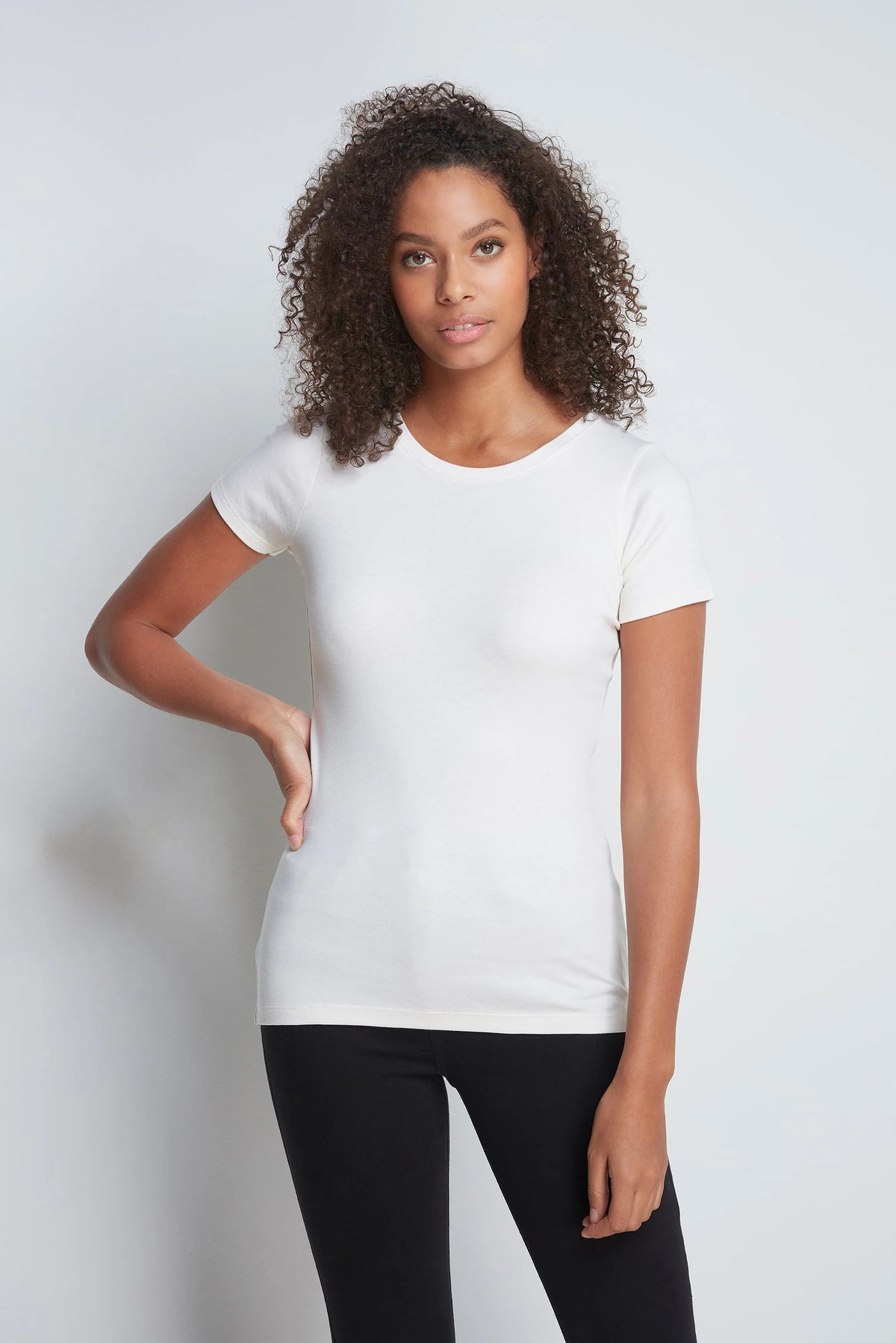 Lavender Hill Clothing Short Sleeve Crew Neck Cotton Modal T-Shirt