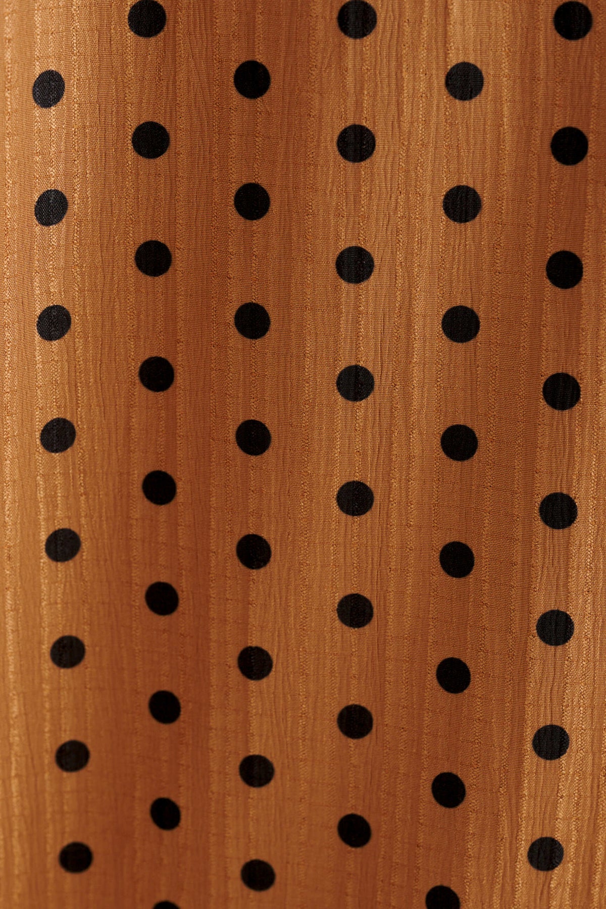 Dixie Spot Print Bubble Hem Midaxi Skirt - Toffee