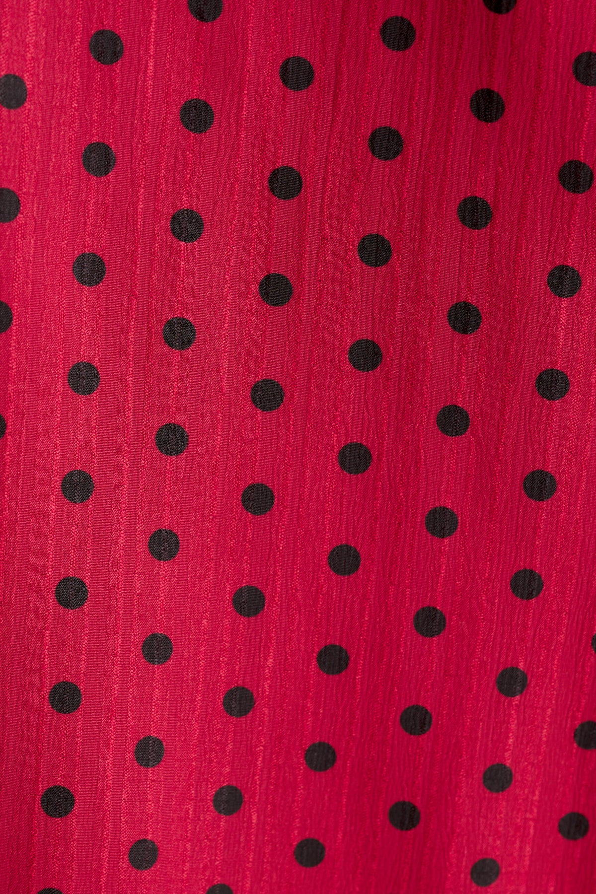 Dixie Spot Print Bubble Hem Midaxi Skirt - Wine
