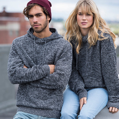 Knitted Regenerated Cotton Hoodie