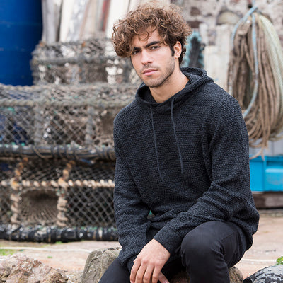 Knitted Regenerated Cotton Hoodie