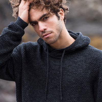 Knitted Regenerated Cotton Hoodie