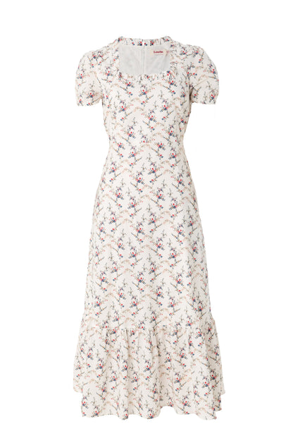 Elois Regency Print Empire Waist Midaxi Dress