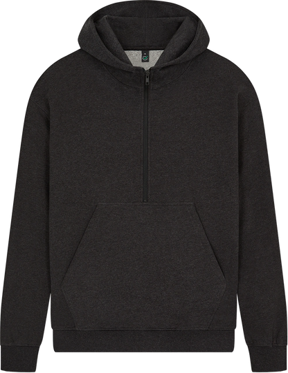 Organic Half Zip Hoodie: Unisex