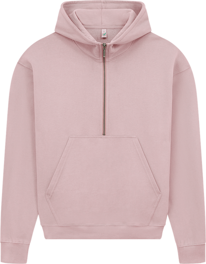 Organic Half Zip Hoodie: Womens