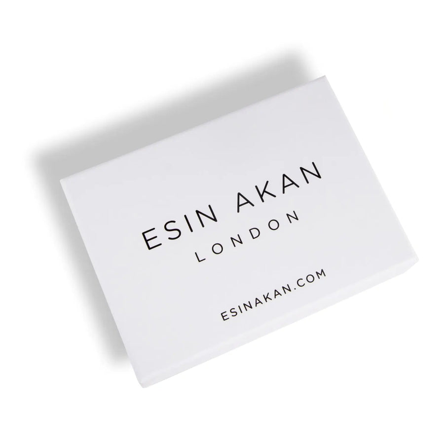 Esin Akan Charlotte Leather Knot Hair Barrette in Zebra Print