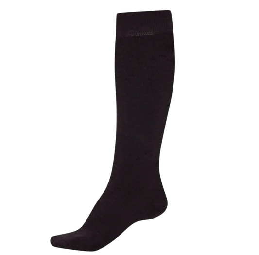 Knee-High Bamboo Thermal Socks -  Wellington Boots Socks Organic Thermal - Black