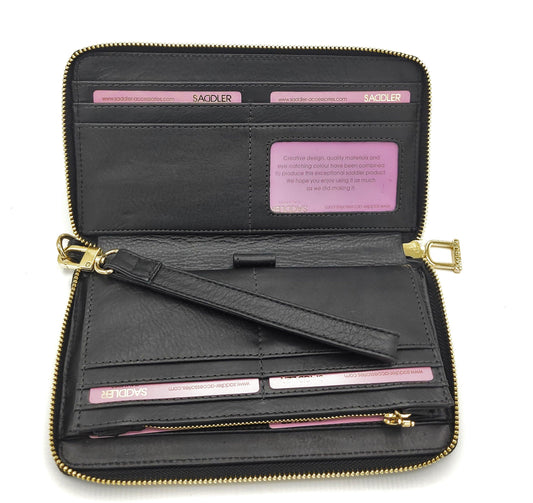 Freya RFID Leather Purse & Phone Holder