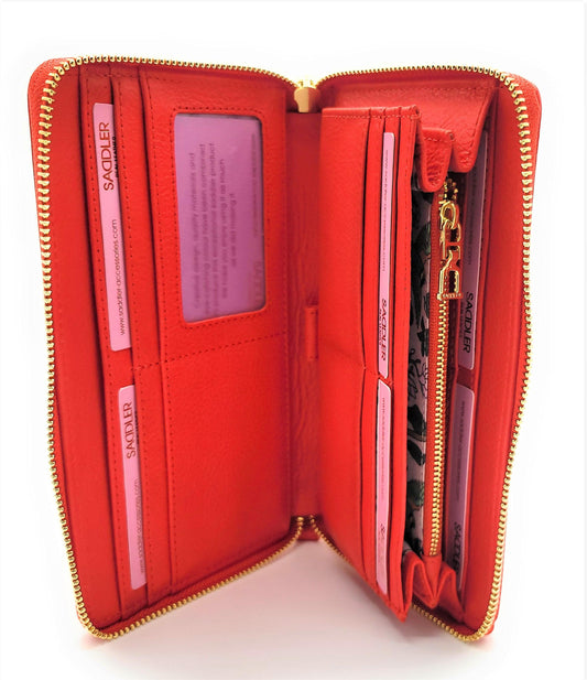 Saddler Freya Leather RFID Purse & Phone Holder with Strap