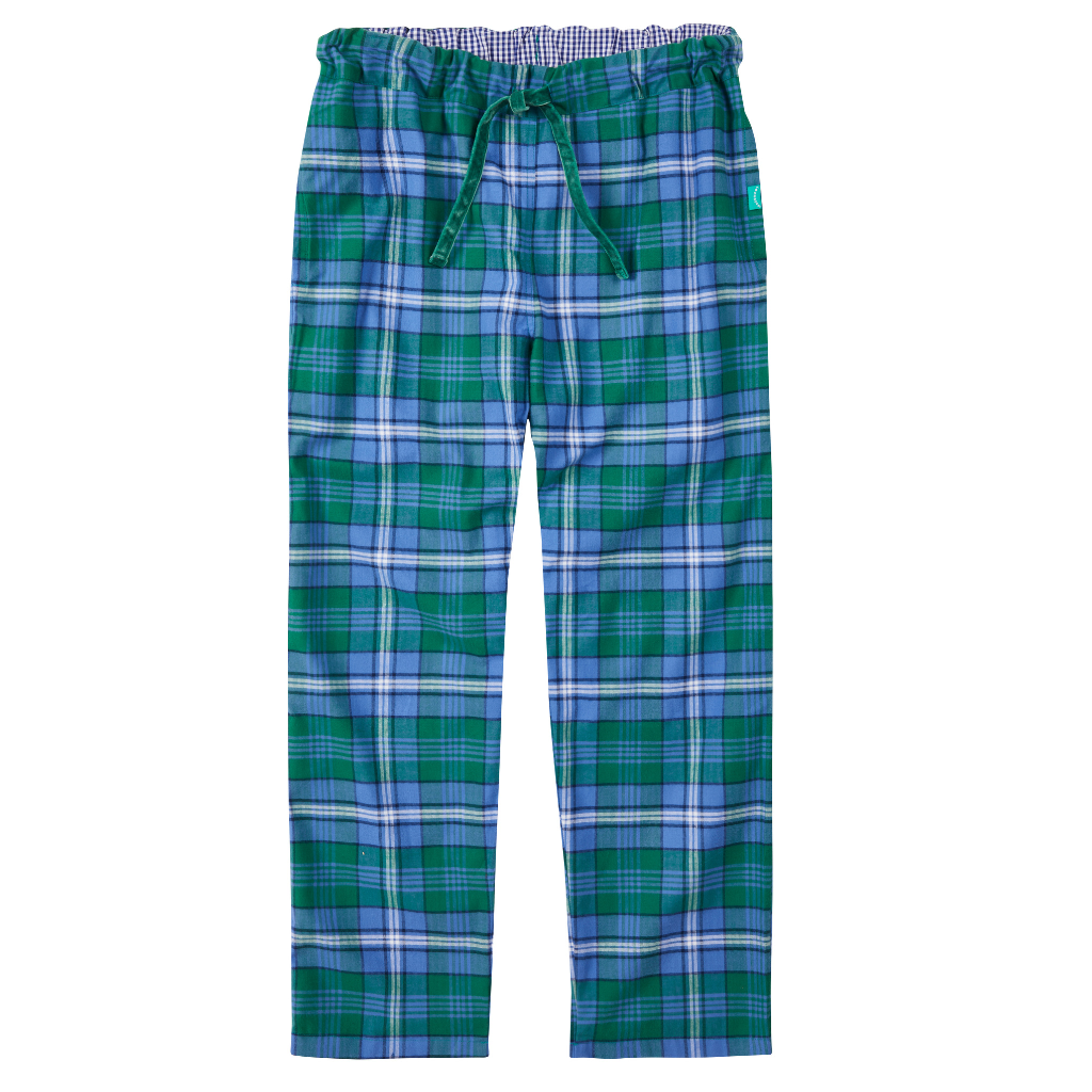 Loungers Children's Organic Brushed Cotton Green Sea Turtle Trousers