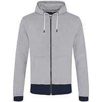 Contrast Zipped Recycled Cotton Hoodie