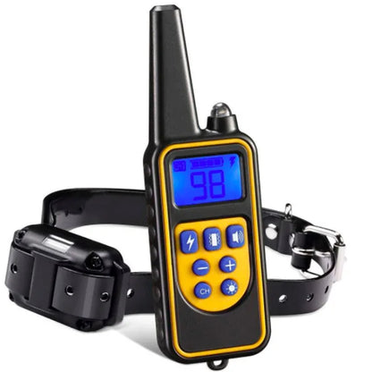 Electric Dog Training Collar - Waterproof Remote Control with Rechargeable Battery - Bascora