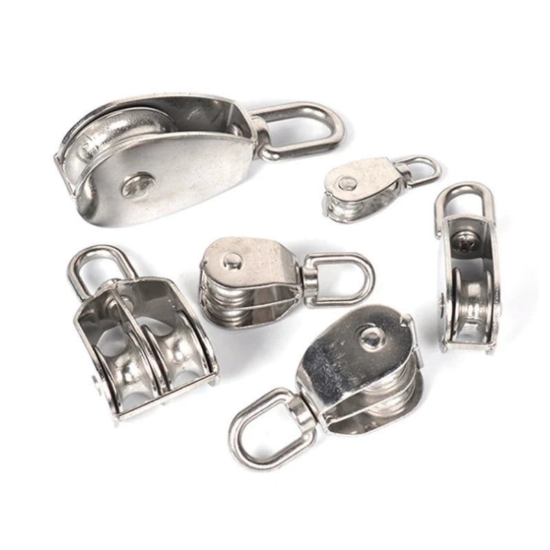 Heavy Duty Traction Wheel Pulley - Single & Double Block System