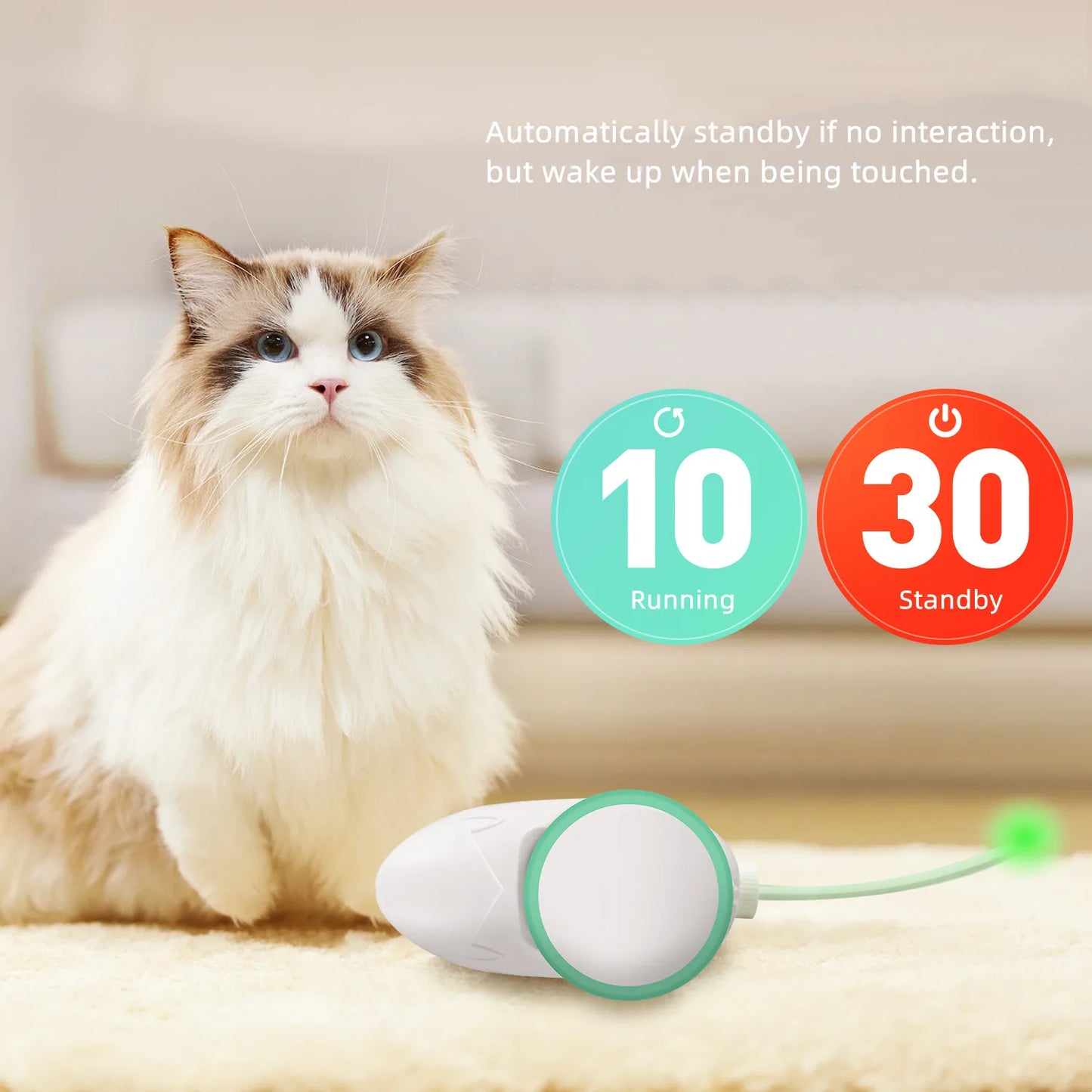 Juguete interactivo para gatos Ratón