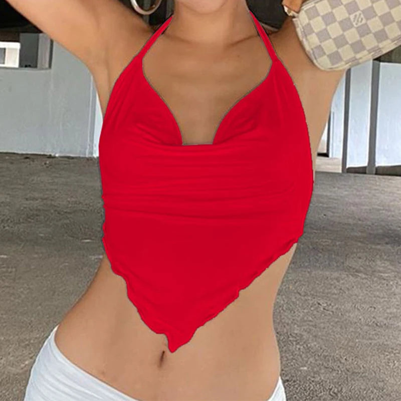 Summer Pleated Skirt Set - Y2K Two-Piece Camisole