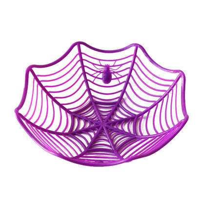 Halloween Spider Web Bowl - Candy Basket for Trick or Treat - Bascora