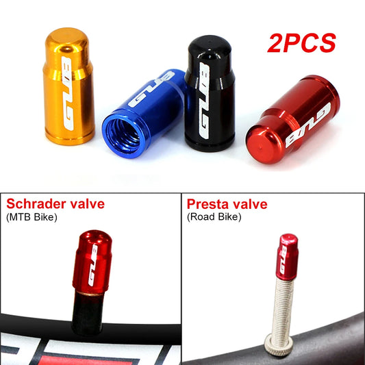 Aluminum CNC Bicycle Tire Valve Cap - Dustproof Schrader Presta